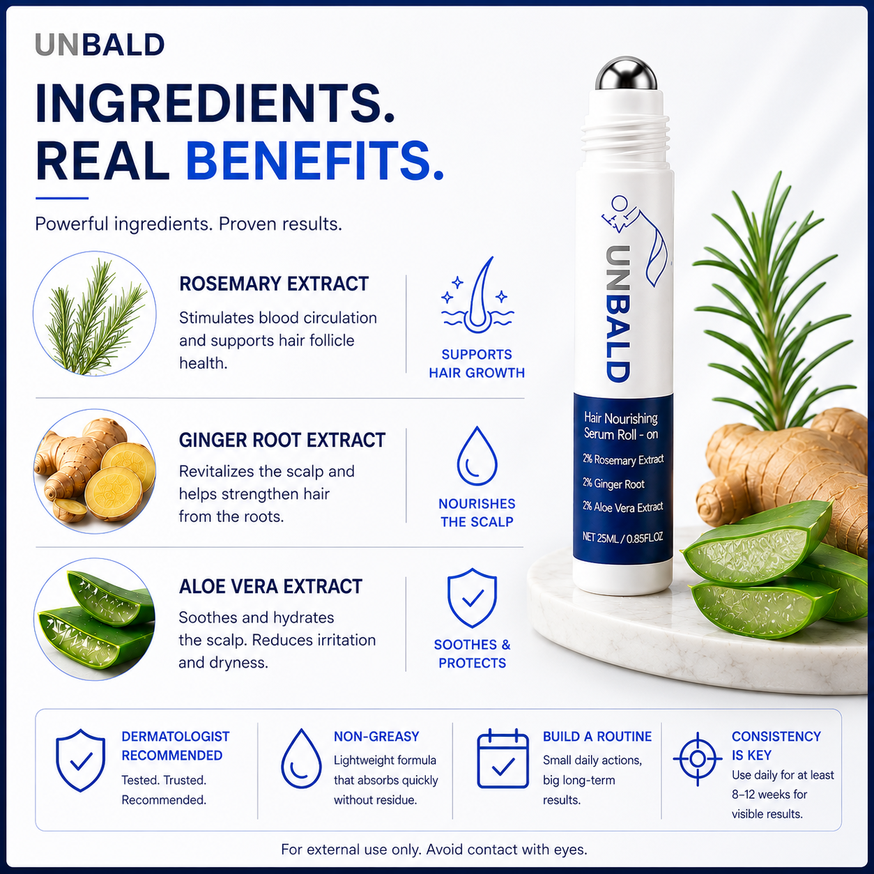 UNBALD™ Advanced Hair Restoration Roll-On